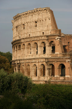 Ancient Colosseum in Rome, Italy