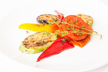 grilled vegetables with Eggplant and Zucchini