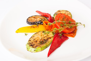grilled vegetables with Eggplant and Zucchini