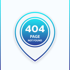 404 page not found template, vector illustration