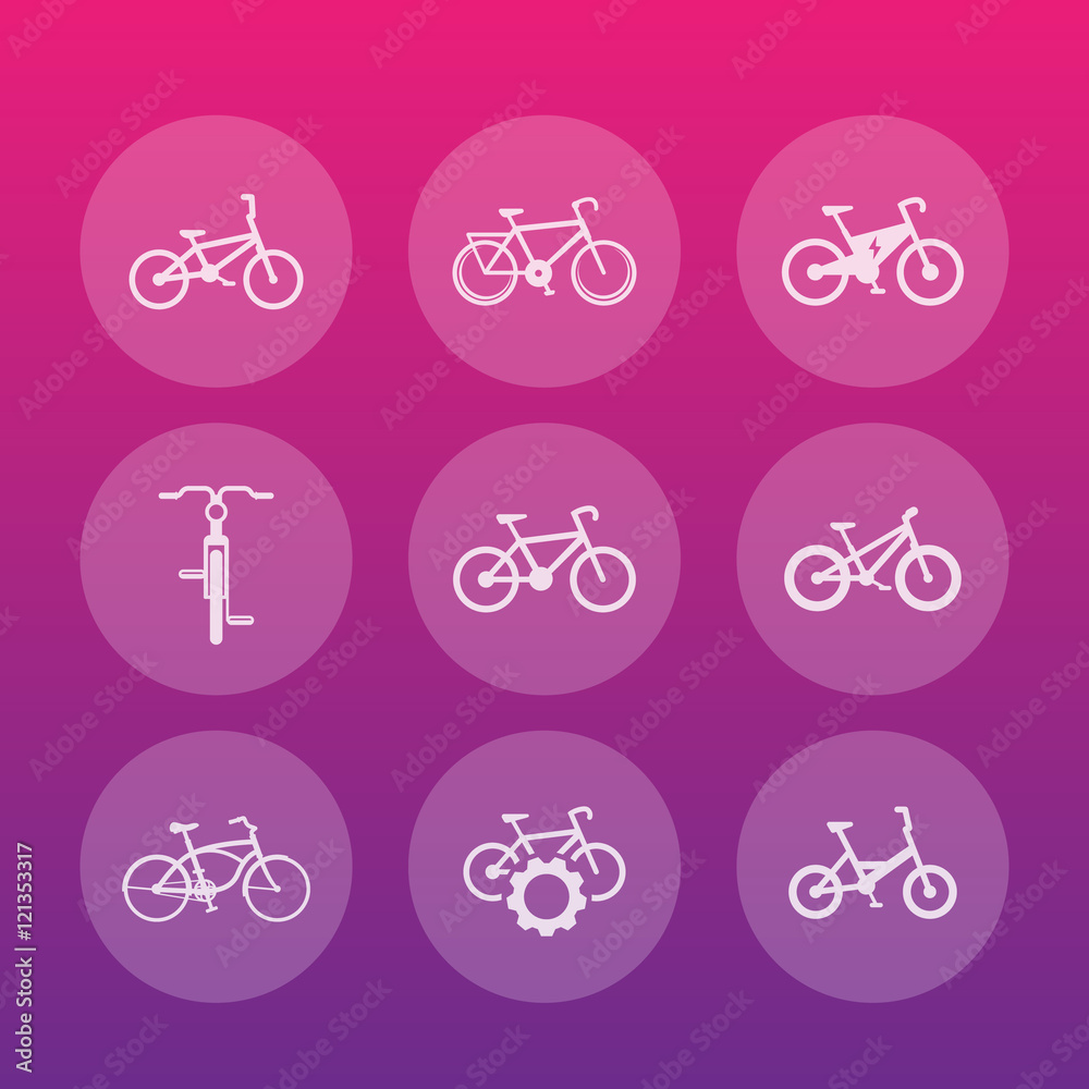 Canvas Prints bicycle, cycling, electric bike transparent icons