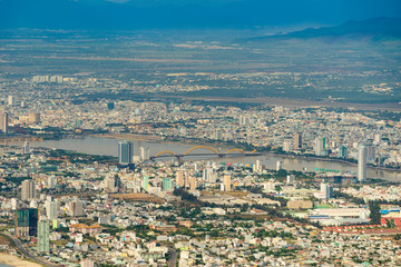 High view of Da Nang city inVietnam