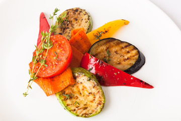 grilled vegetables with Eggplant and Zucchini