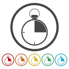 Clock vector icon