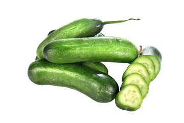 cucumber isolated over white