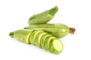 zucchini isolated over white