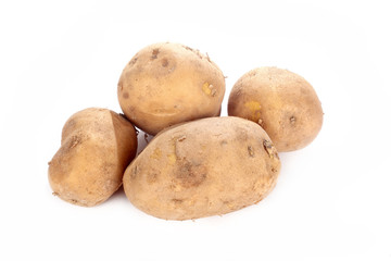 close up shot of potatoes