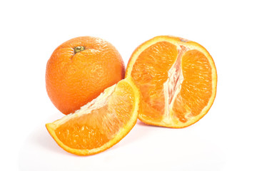 orange isolated over white