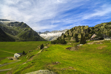 Fototapeta na wymiar wonderful landscape in the Alps, Switzerland