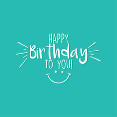 Happy Birthday label