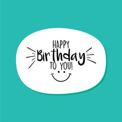 Happy Birthday label