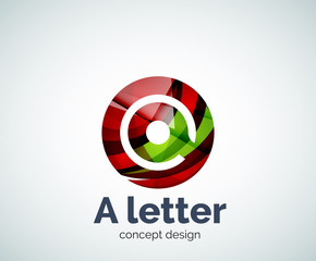 Vector A letter concept logo template