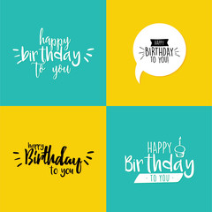 Happy Birthday label