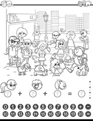 maths game coloring book