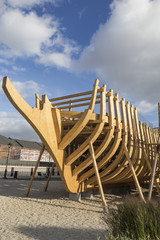 Fototapeta premium wooden ship playground 