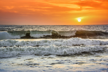 romantischer Sonnenuntergang in Los Angeles