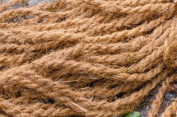 background of rough rope for agricultural use