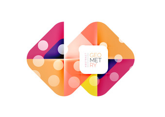 Square and triangle pattern background