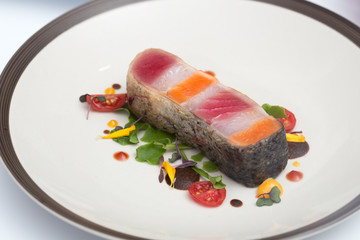 Steak layer fish