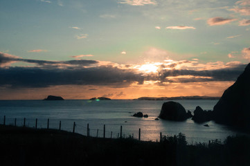 Obraz premium Sunrise from Aird Uig, Isle of Lewis 
