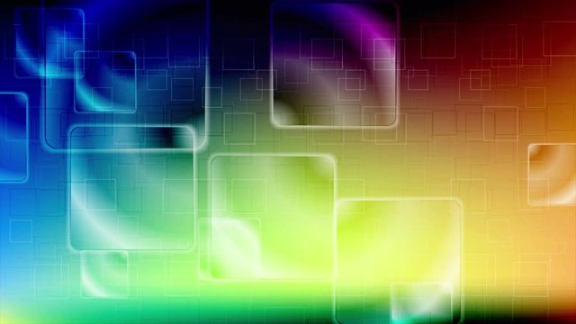Colorful glossy squares motion design. Video animation Ultra HD 4K 3840x2160