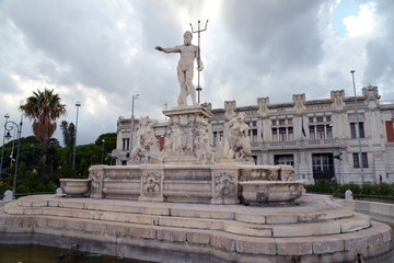 Obraz premium Fontaine de Neptune à Messine
