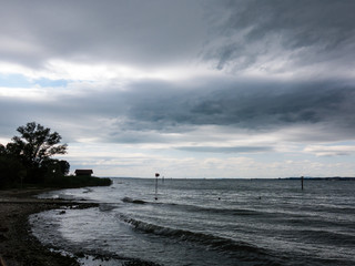 Dark weather at Bodensee