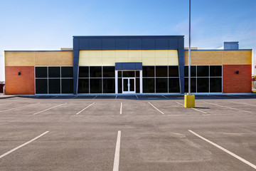 Unoccupied generic store front, business or professional office space.