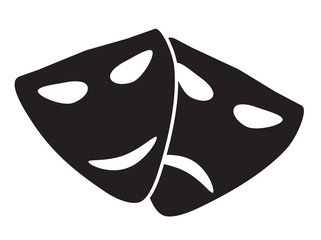 Theater masks. Vector art