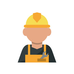 Constructer icon. Under construction and industry theme. Isolated design. Vector illustration