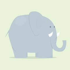 Cartoon big elephant