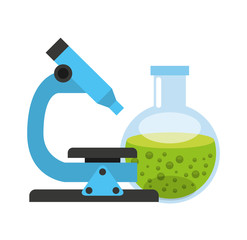 tube test laboratory experiment icon vector illustration design