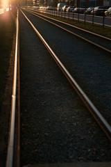 Obraz na płótnie Canvas Tram rails
