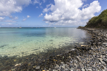 Fototapeta na wymiar Beaches from Saint Martin, French West Indies in Caribbean