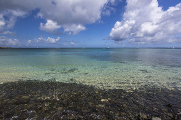 Beaches from Saint Martin, French West Indies in Caribbean