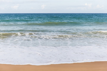 beach of sand and sea