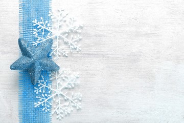 Blue Christmas Star