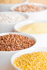 6 cereals: wheat, oat, millet, rice, spelt, buckwheat