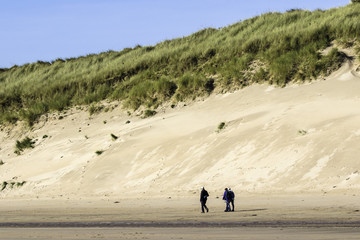 sand dunes at Beadnell beach, Northumberland