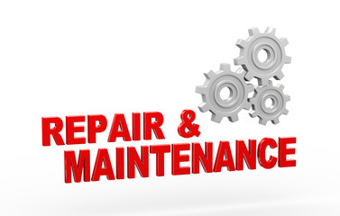 3d gear cog wheel repair maintenance - obrazy, fototapety, plakaty