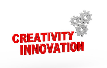 3d gear cog wheel creativity innovation