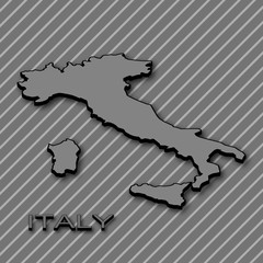 Abstract map of Italy