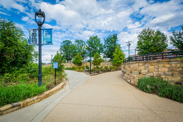 Walkways at Elizabeth Park, in Elizabeth, Charlotte, North Carol
