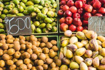 Fresh and organic food at the market