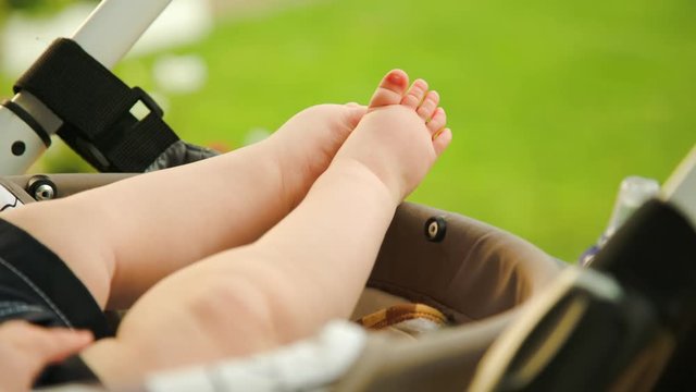 baby boy little feet close-up