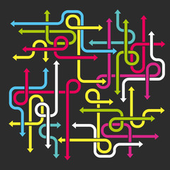 Arrows infographic vector abstract