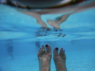 Underwater in swimming pool