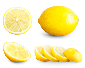 lemon, lime, citrus set