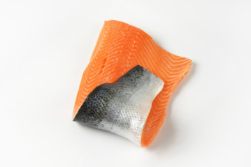 raw salmon fillet