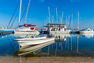 Fototapeta na wymiar Yacht marine in Cienfuegos